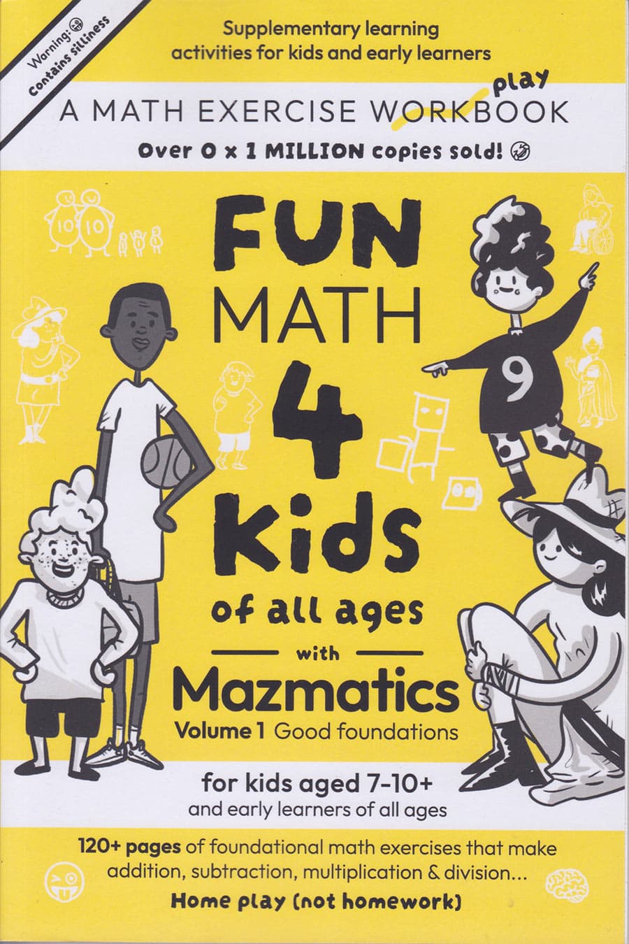 Mazmatics Fun Math 4 Kids Volume 1, paperback book cover